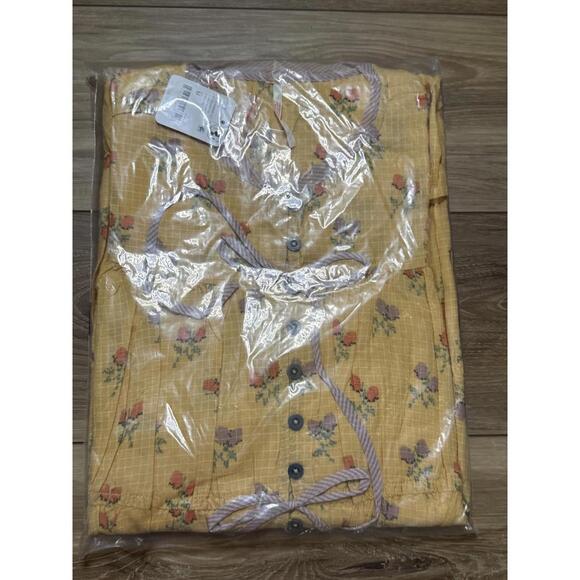 NWT! Free people Sundown Mini Tunic Dress in Sunshine Combo Size Medium - Picture 2 of 4